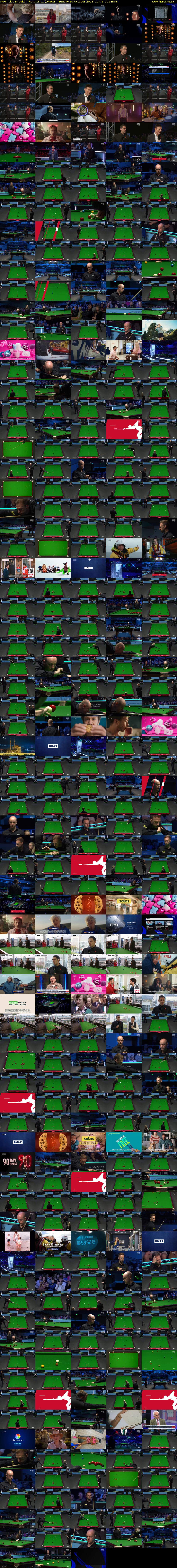 Live Snooker: Northern... (DMAX) Sunday 29 October 2023 12:45 - 16:00