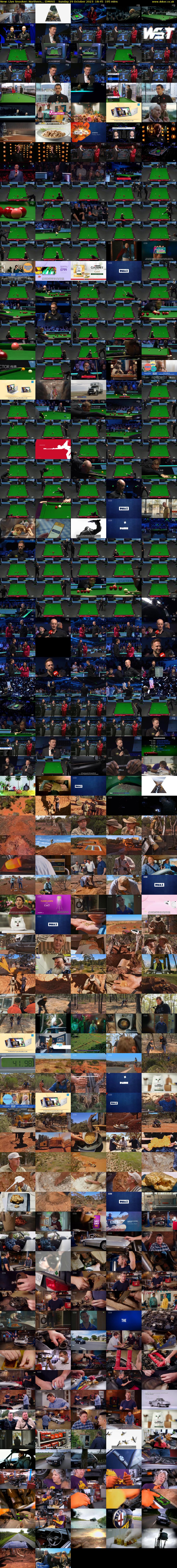 Live Snooker: Northern... (DMAX) Sunday 29 October 2023 18:45 - 22:00