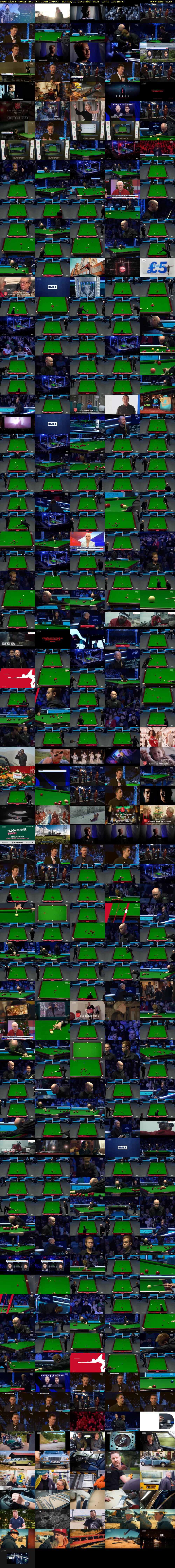 Live Snooker: Scottish Open (DMAX) Sunday 17 December 2023 12:45 - 16:00