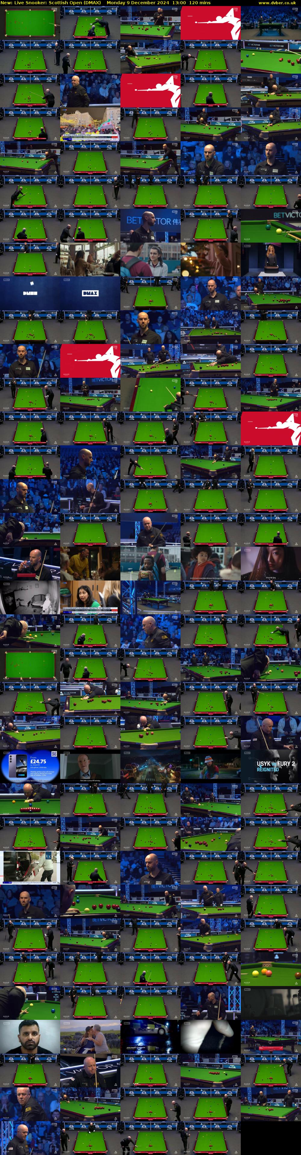 Live Snooker: Scottish Open (DMAX) Monday 9 December 2024 13:00 - 15:00