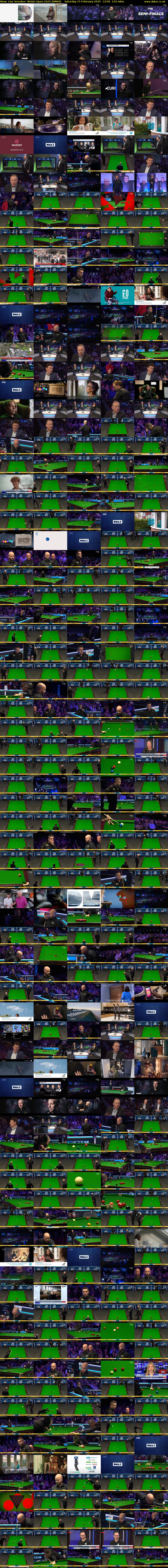 Live Snooker: Welsh Open 2025 (DMAX) Saturday 15 February 2025 13:00 - 16:30