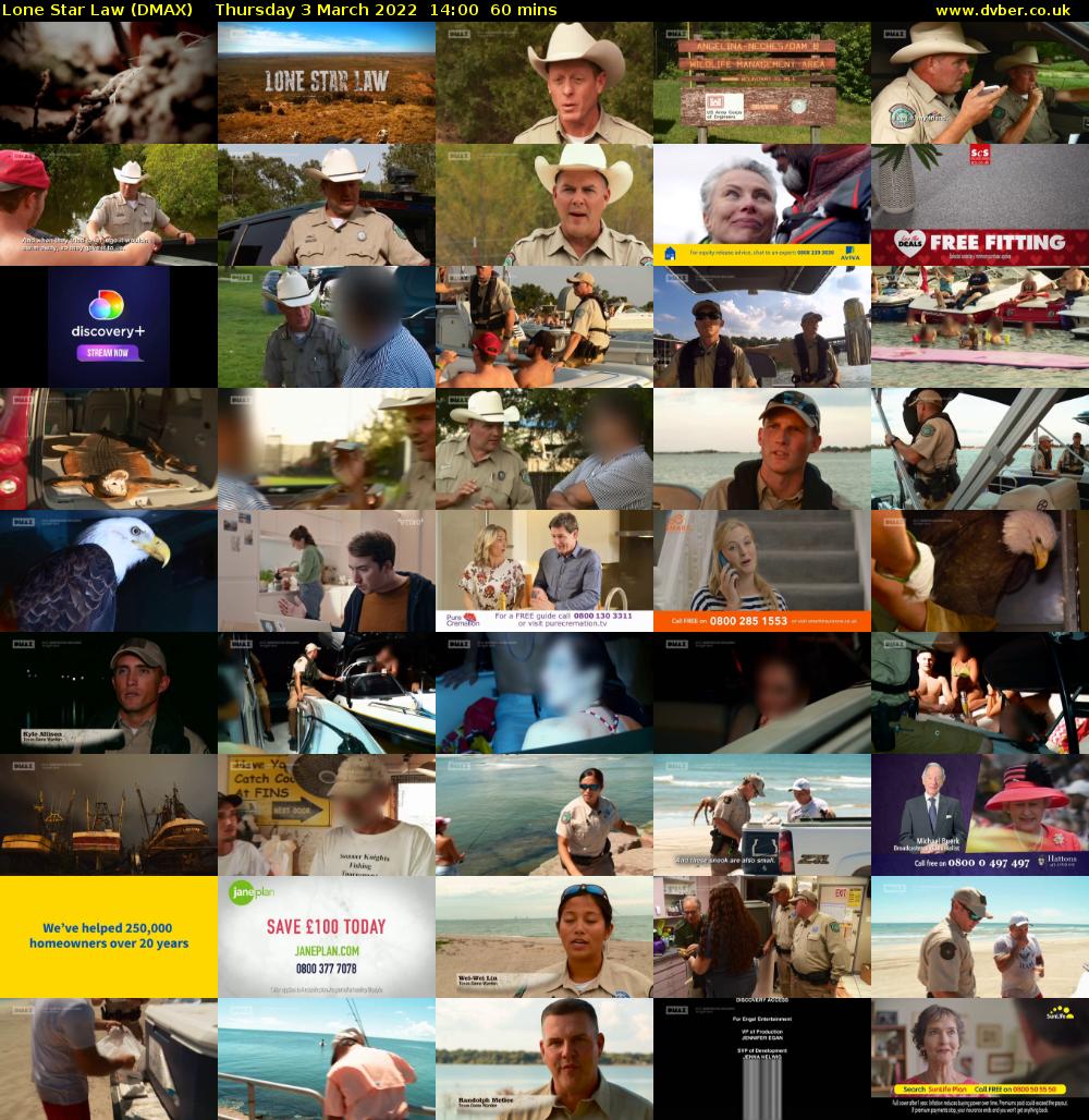 Lone Star Law (DMAX) Thursday 3 March 2022 14:00 - 15:00