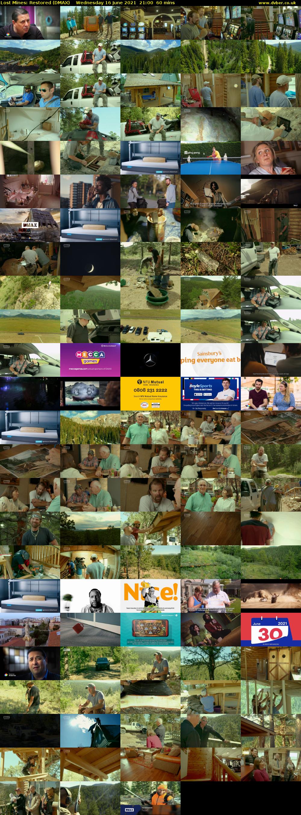 Lost Mines: Restored (DMAX) Wednesday 16 June 2021 21:00 - 22:00