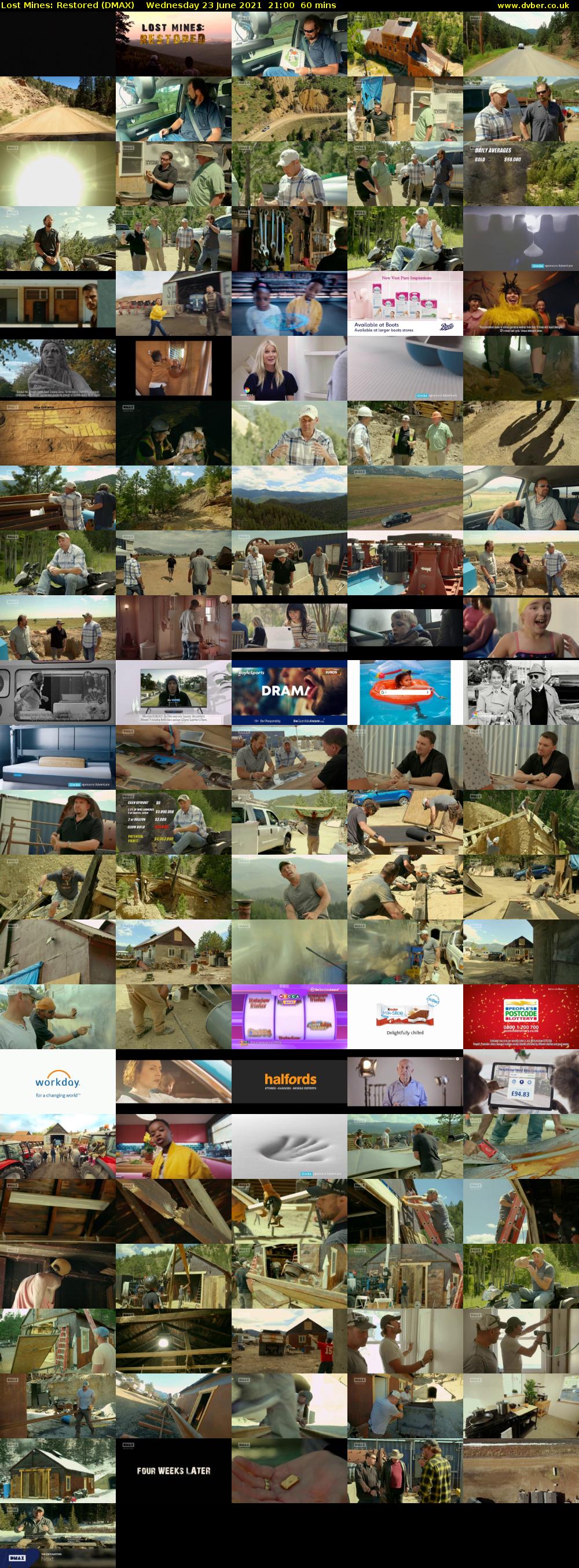 Lost Mines: Restored (DMAX) Wednesday 23 June 2021 21:00 - 22:00