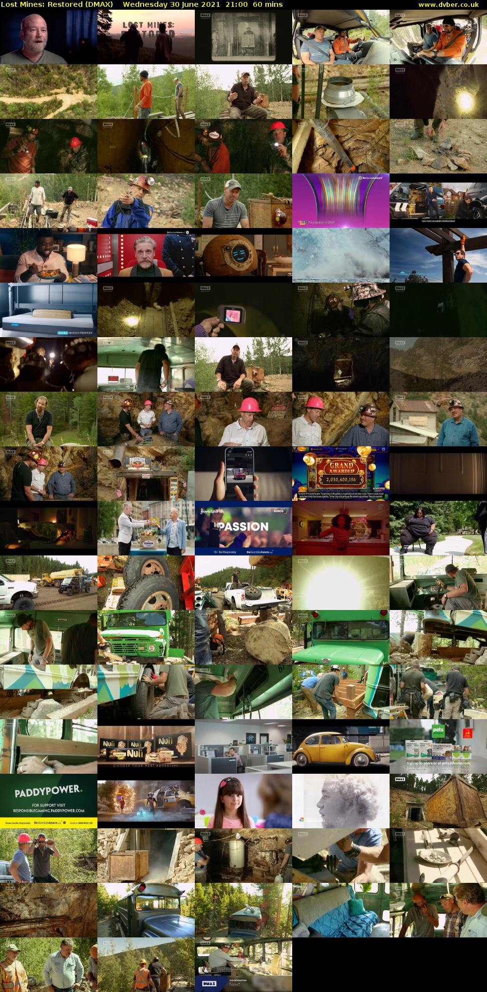 Lost Mines: Restored (DMAX) Wednesday 30 June 2021 21:00 - 22:00