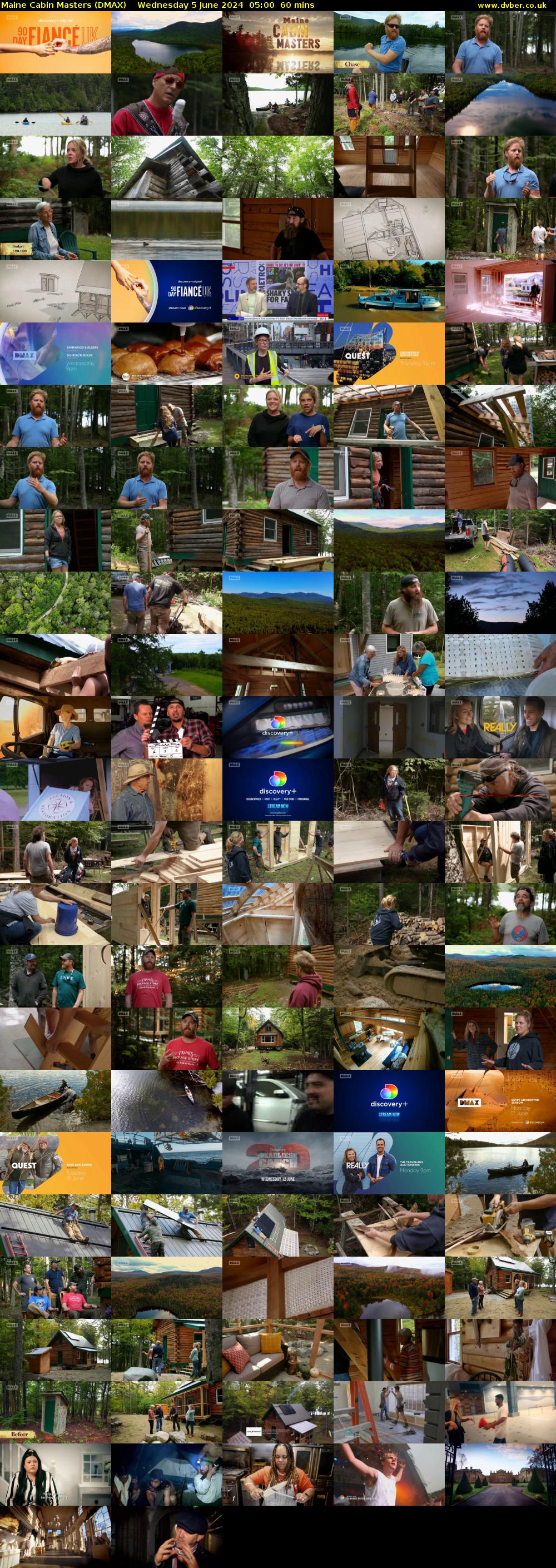 Maine Cabin Masters (DMAX) Wednesday 5 June 2024 05:00 - 06:00