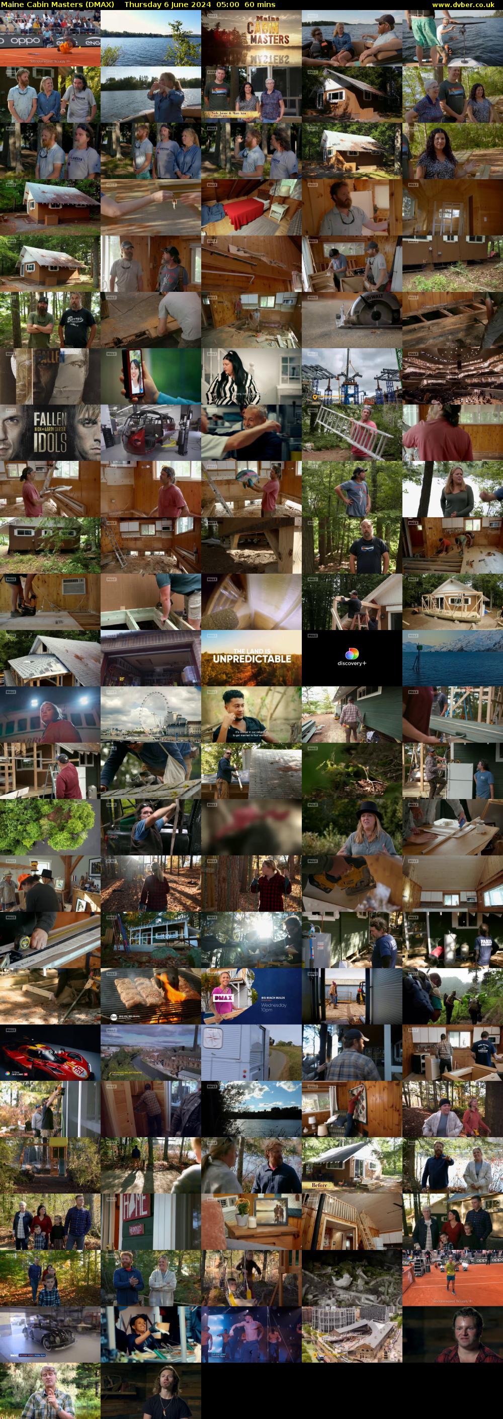 Maine Cabin Masters (DMAX) Thursday 6 June 2024 05:00 - 06:00
