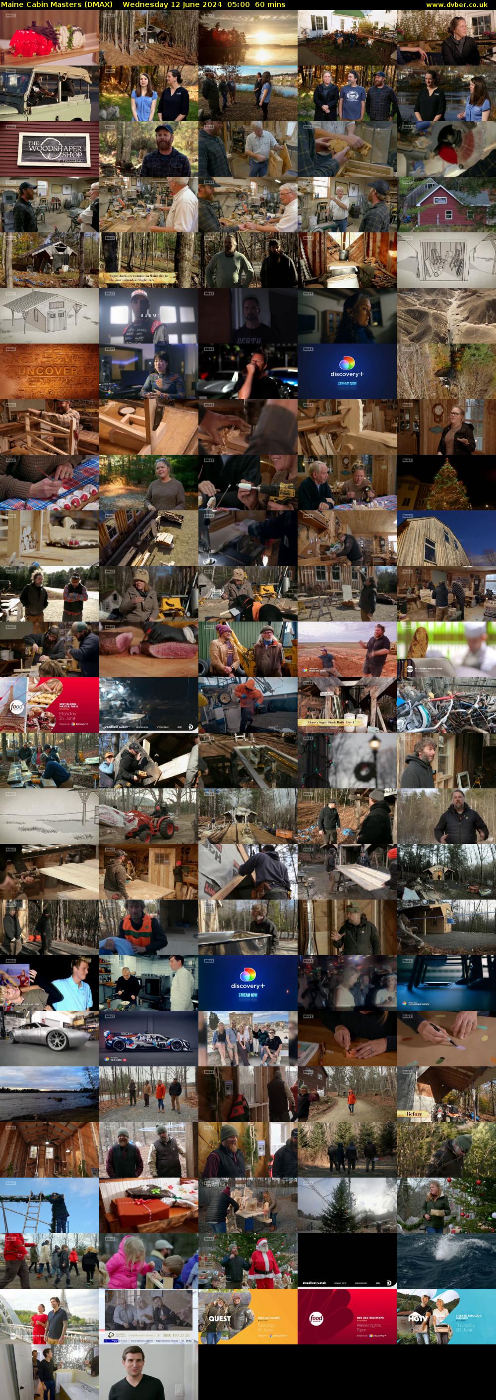 Maine Cabin Masters (DMAX) Wednesday 12 June 2024 05:00 - 06:00