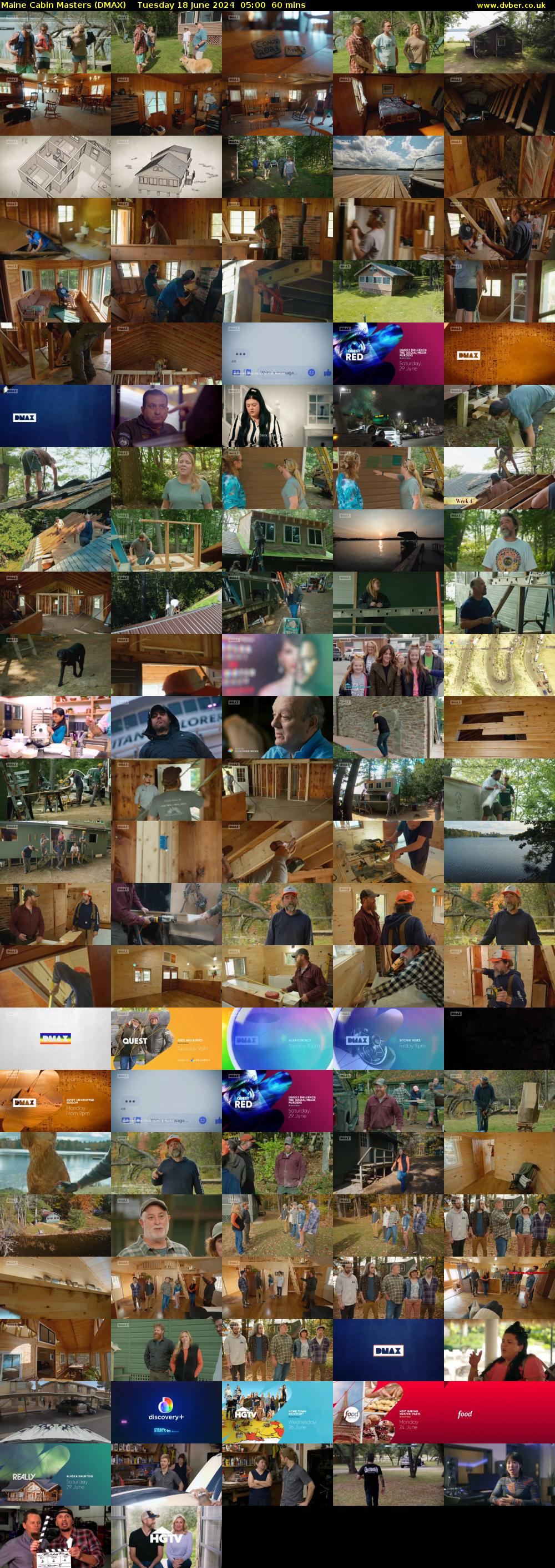 Maine Cabin Masters (DMAX) Tuesday 18 June 2024 05:00 - 06:00