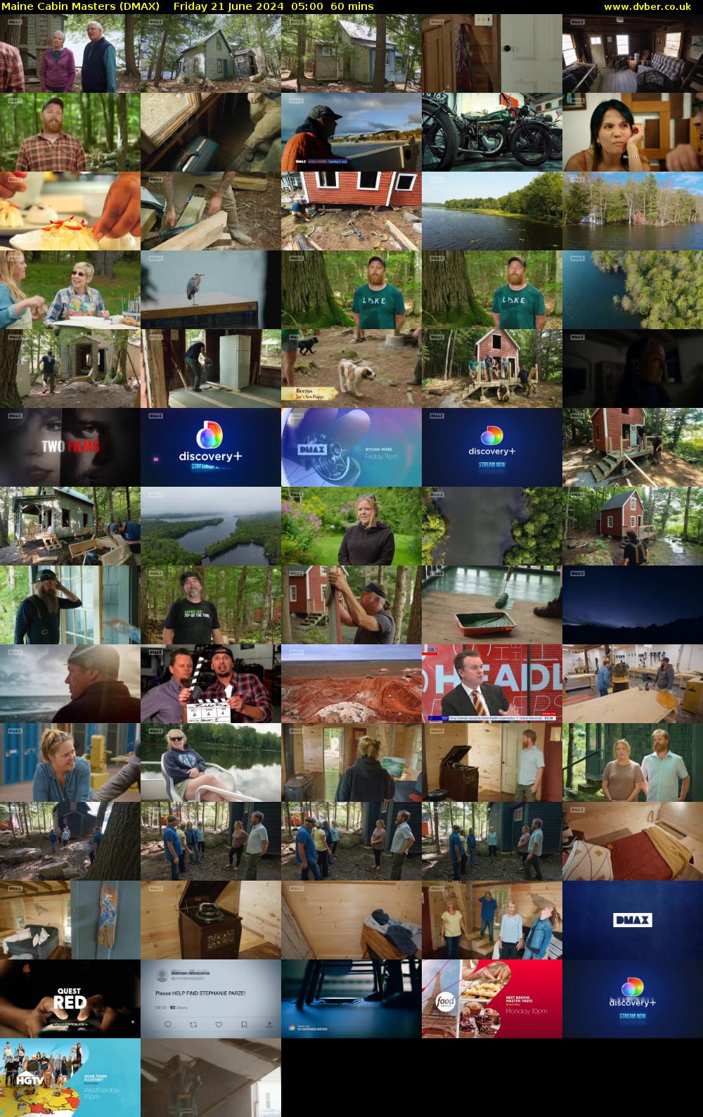 Maine Cabin Masters (DMAX) Friday 21 June 2024 05:00 - 06:00