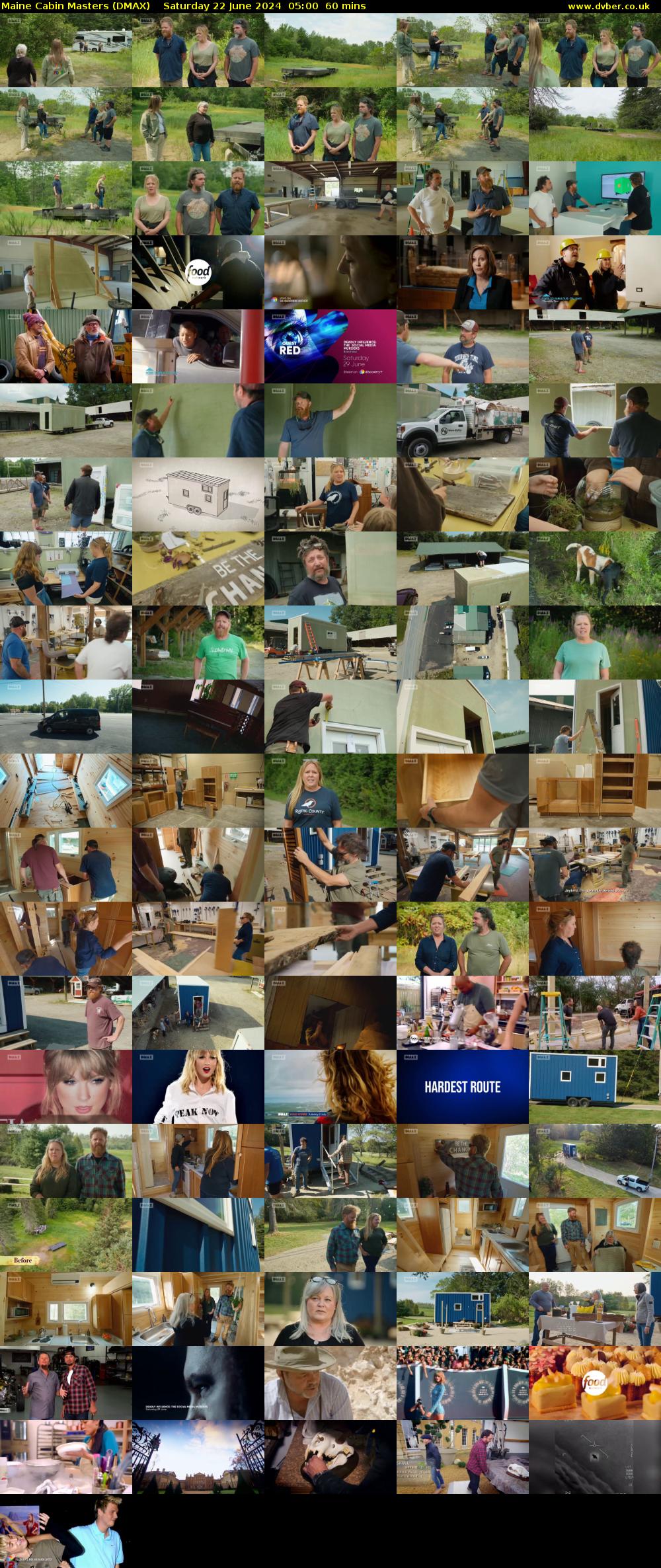 Maine Cabin Masters (DMAX) Saturday 22 June 2024 05:00 - 06:00