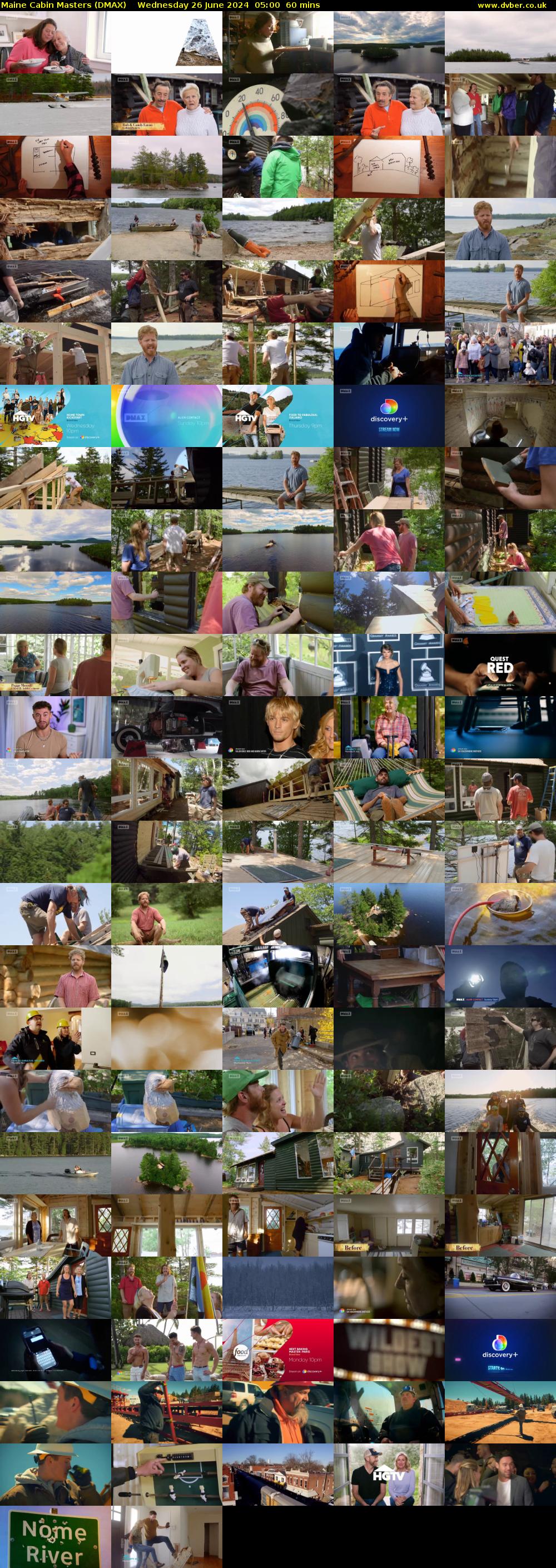 Maine Cabin Masters (DMAX) Wednesday 26 June 2024 05:00 - 06:00