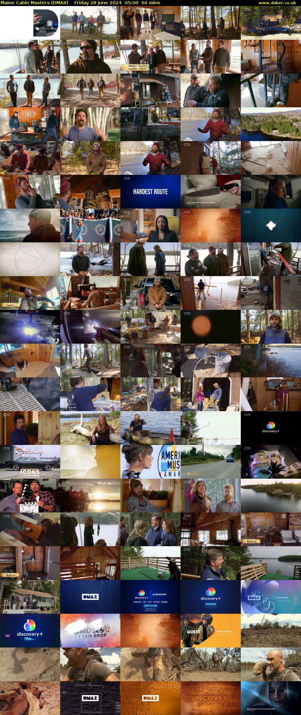 Maine Cabin Masters (DMAX) Friday 28 June 2024 05:00 - 06:00