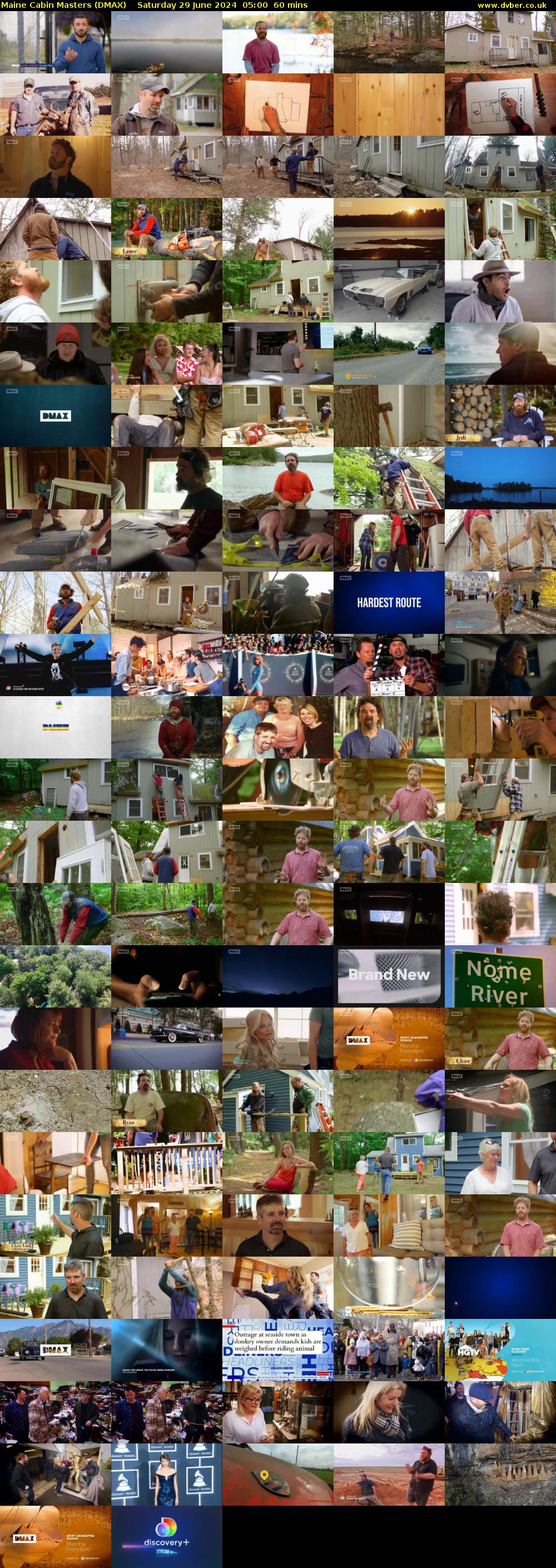 Maine Cabin Masters (DMAX) Saturday 29 June 2024 05:00 - 06:00