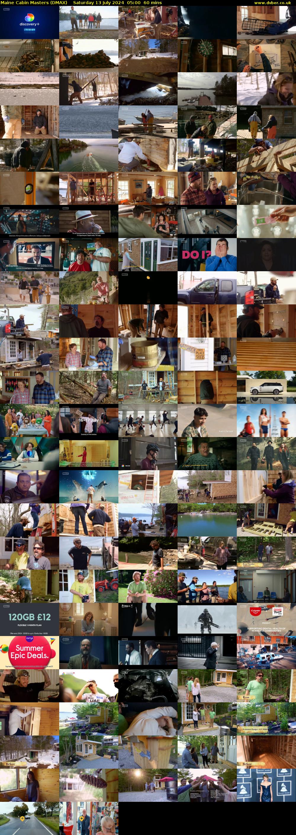 Maine Cabin Masters (DMAX) Saturday 13 July 2024 05:00 - 06:00