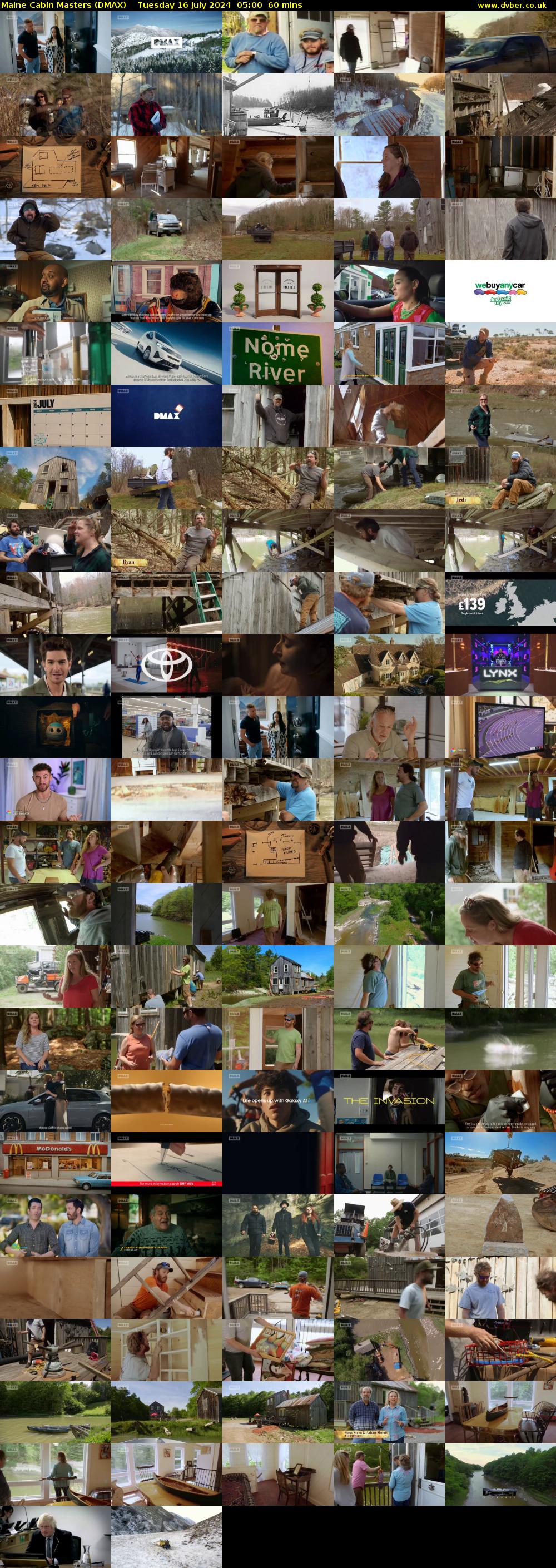Maine Cabin Masters (DMAX) Tuesday 16 July 2024 05:00 - 06:00