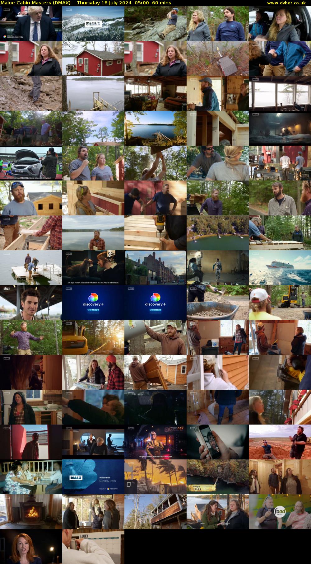 Maine Cabin Masters (DMAX) Thursday 18 July 2024 05:00 - 06:00
