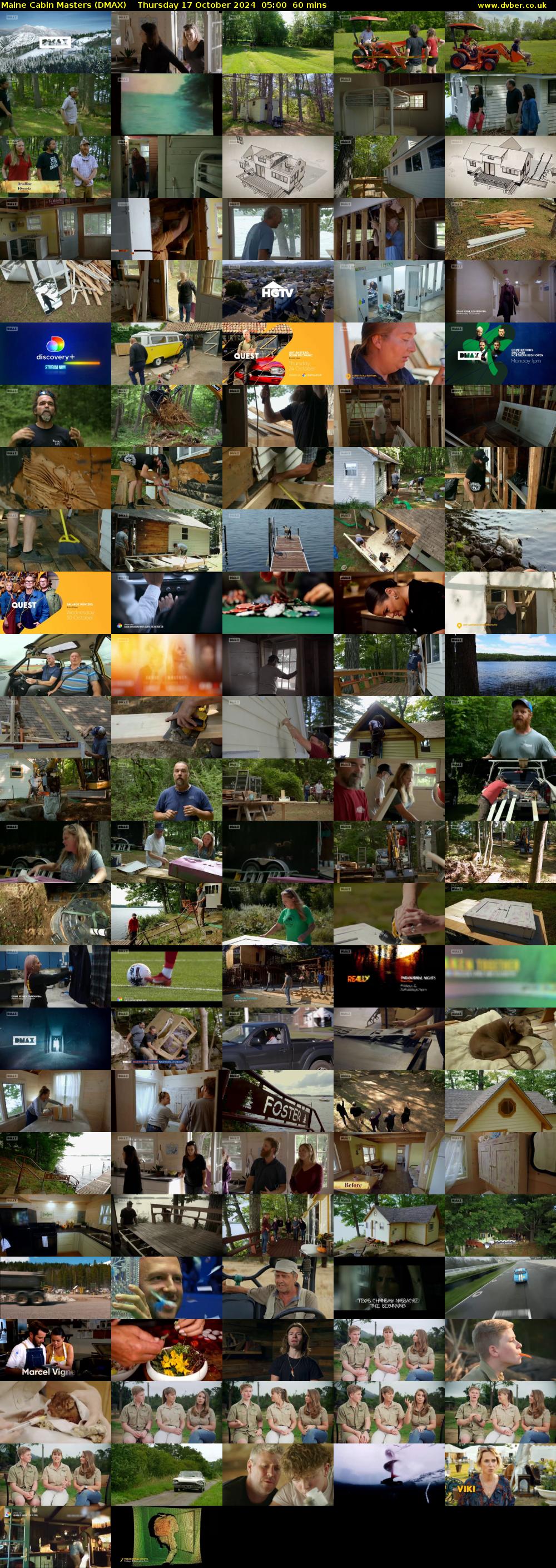 Maine Cabin Masters (DMAX) Thursday 17 October 2024 05:00 - 06:00