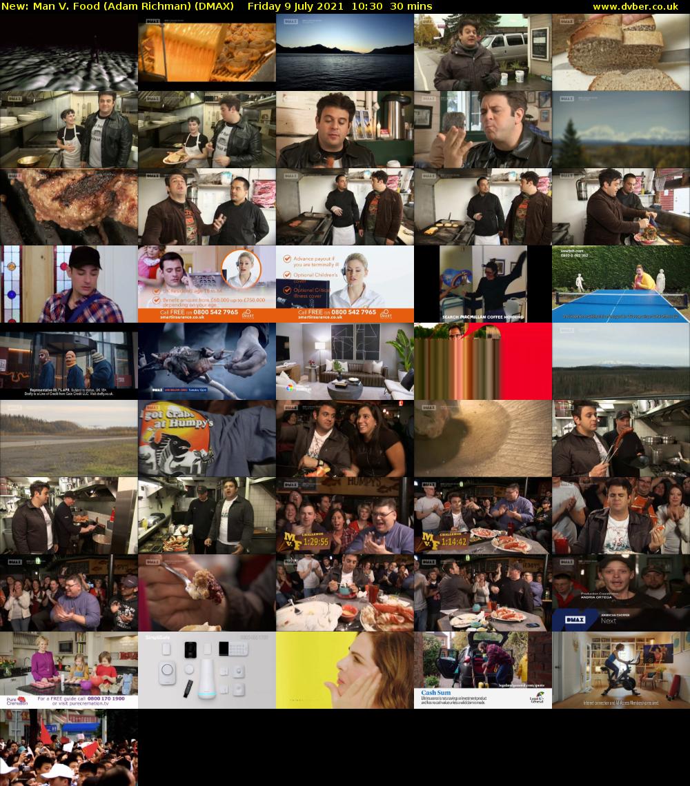 Man V. Food (Adam Richman) (DMAX) Friday 9 July 2021 10:30 - 11:00