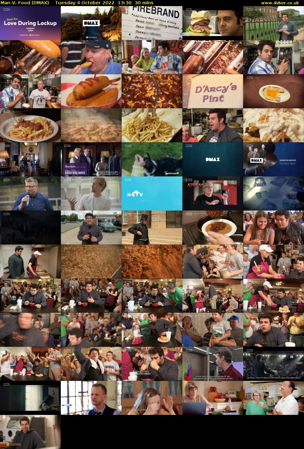 Man V. Food (DMAX) Tuesday 4 October 2022 13:30 - 14:00