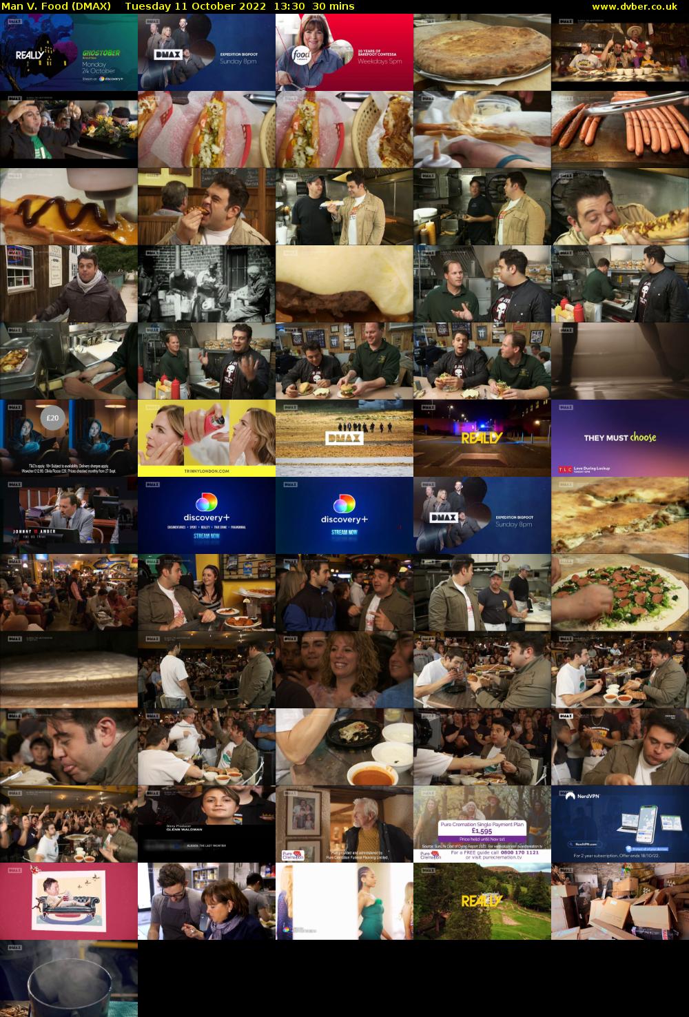 Man V. Food (DMAX) Tuesday 11 October 2022 13:30 - 14:00