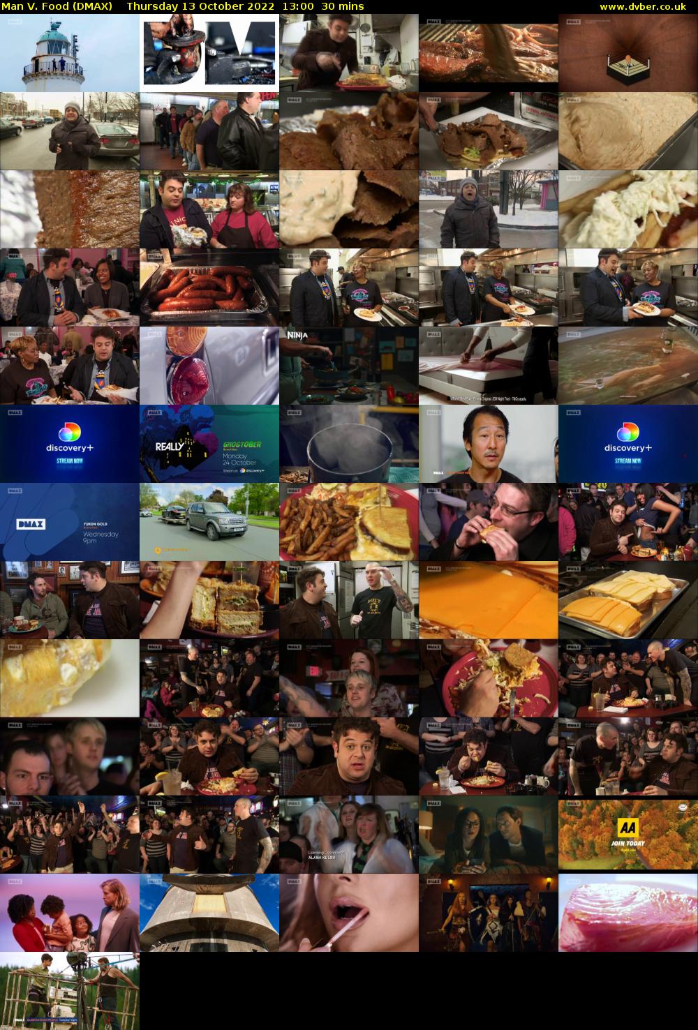 Man V. Food (DMAX) Thursday 13 October 2022 13:00 - 13:30