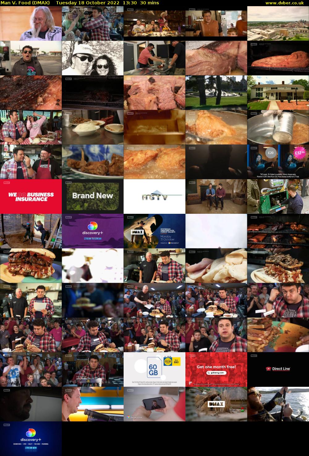 Man V. Food (DMAX) Tuesday 18 October 2022 13:30 - 14:00