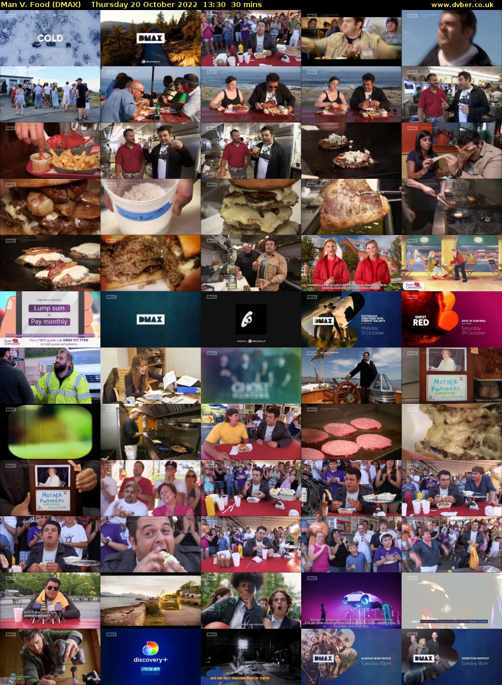 Man V. Food (DMAX) Thursday 20 October 2022 13:30 - 14:00