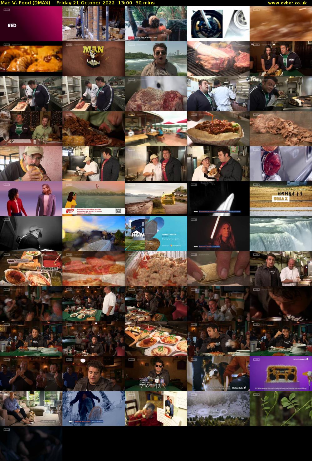 Man V. Food (DMAX) Friday 21 October 2022 13:00 - 13:30