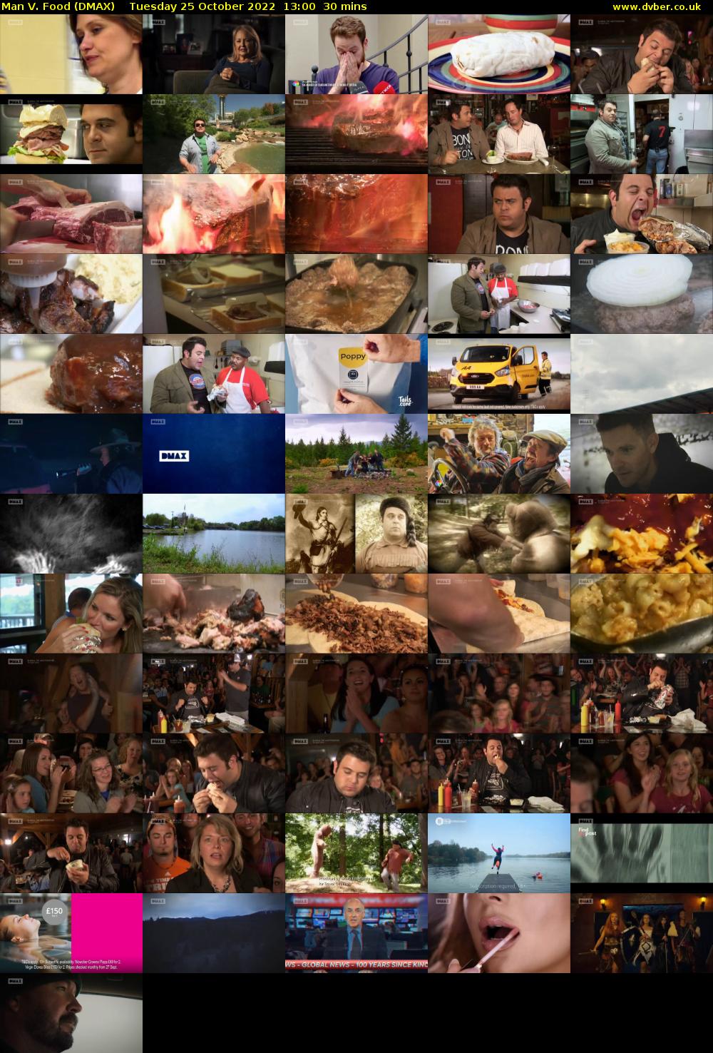 Man V. Food (DMAX) Tuesday 25 October 2022 13:00 - 13:30