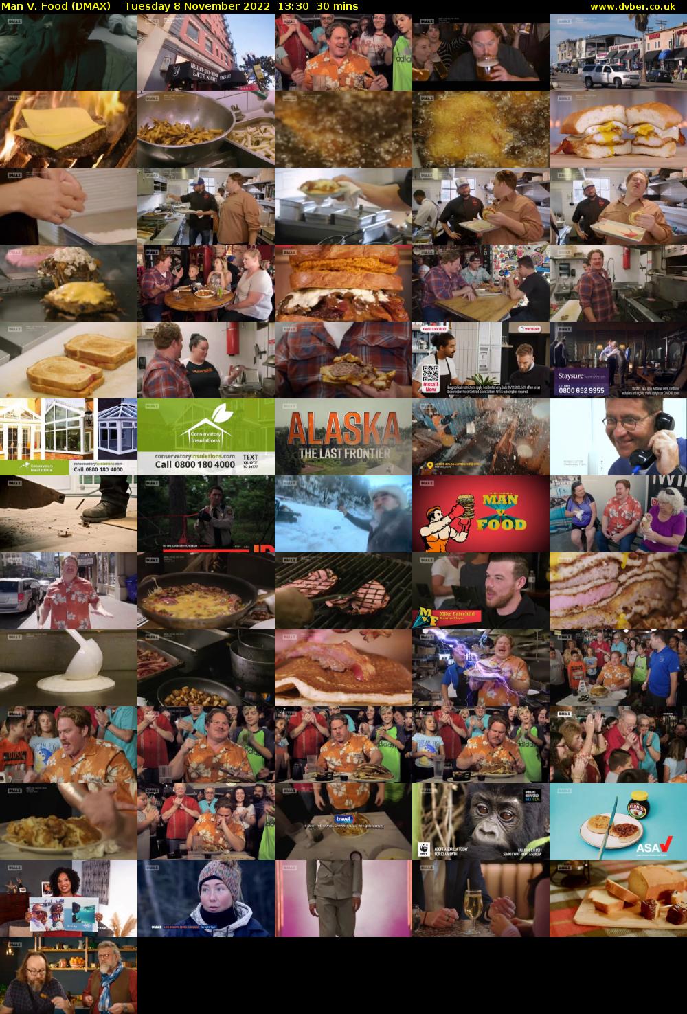 Man V. Food (DMAX) Tuesday 8 November 2022 13:30 - 14:00