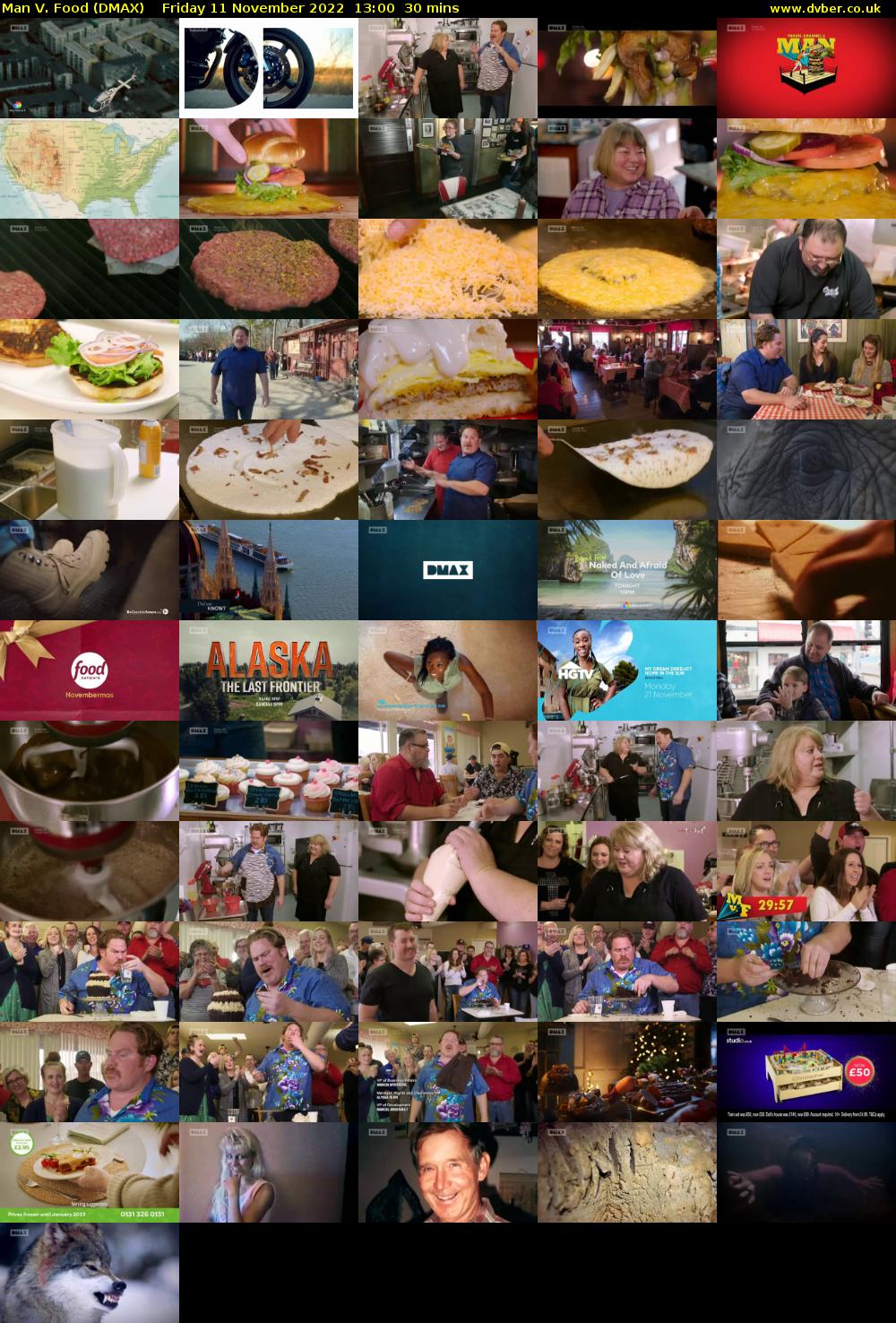 Man V. Food (DMAX) Friday 11 November 2022 13:00 - 13:30