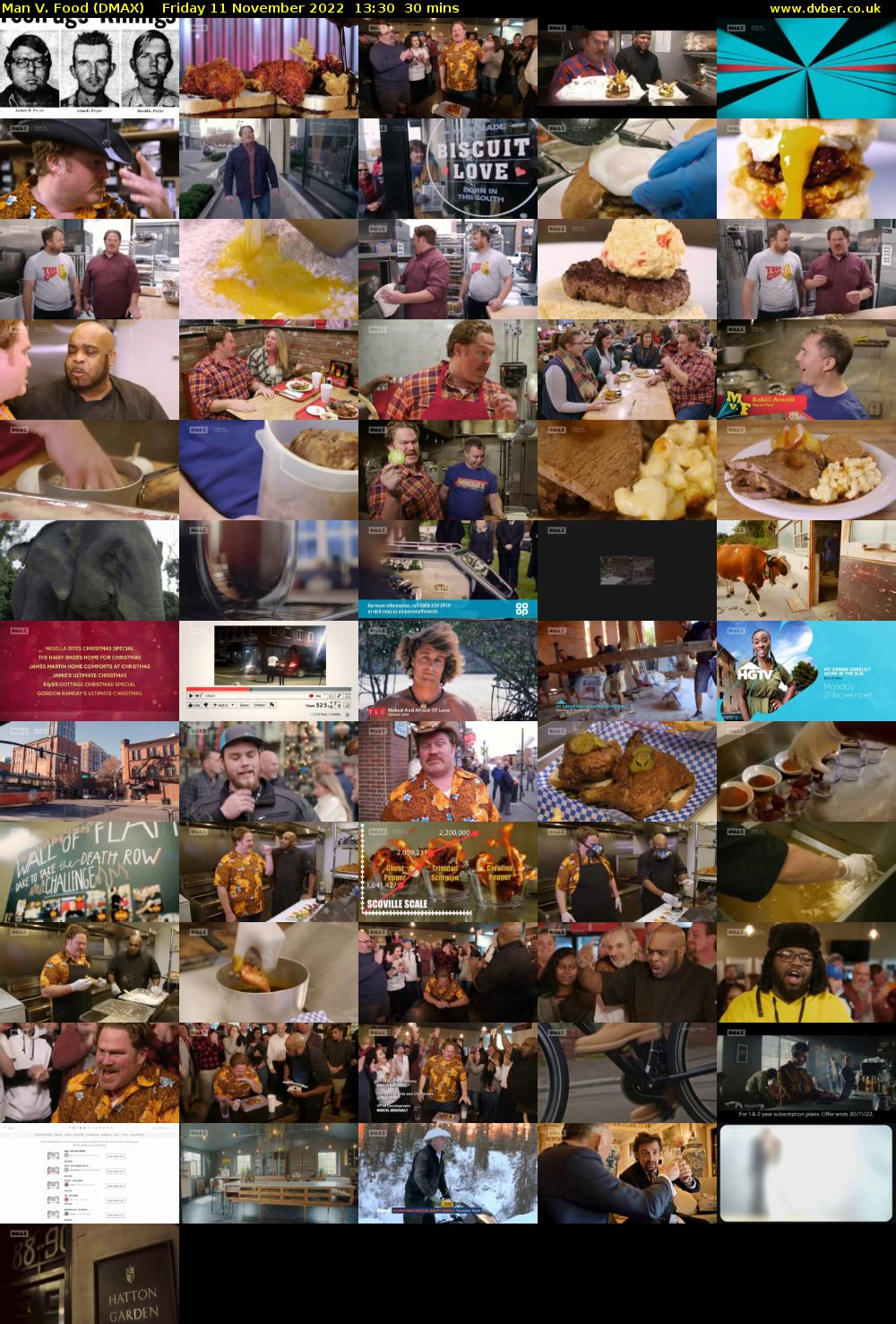 Man V. Food (DMAX) Friday 11 November 2022 13:30 - 14:00
