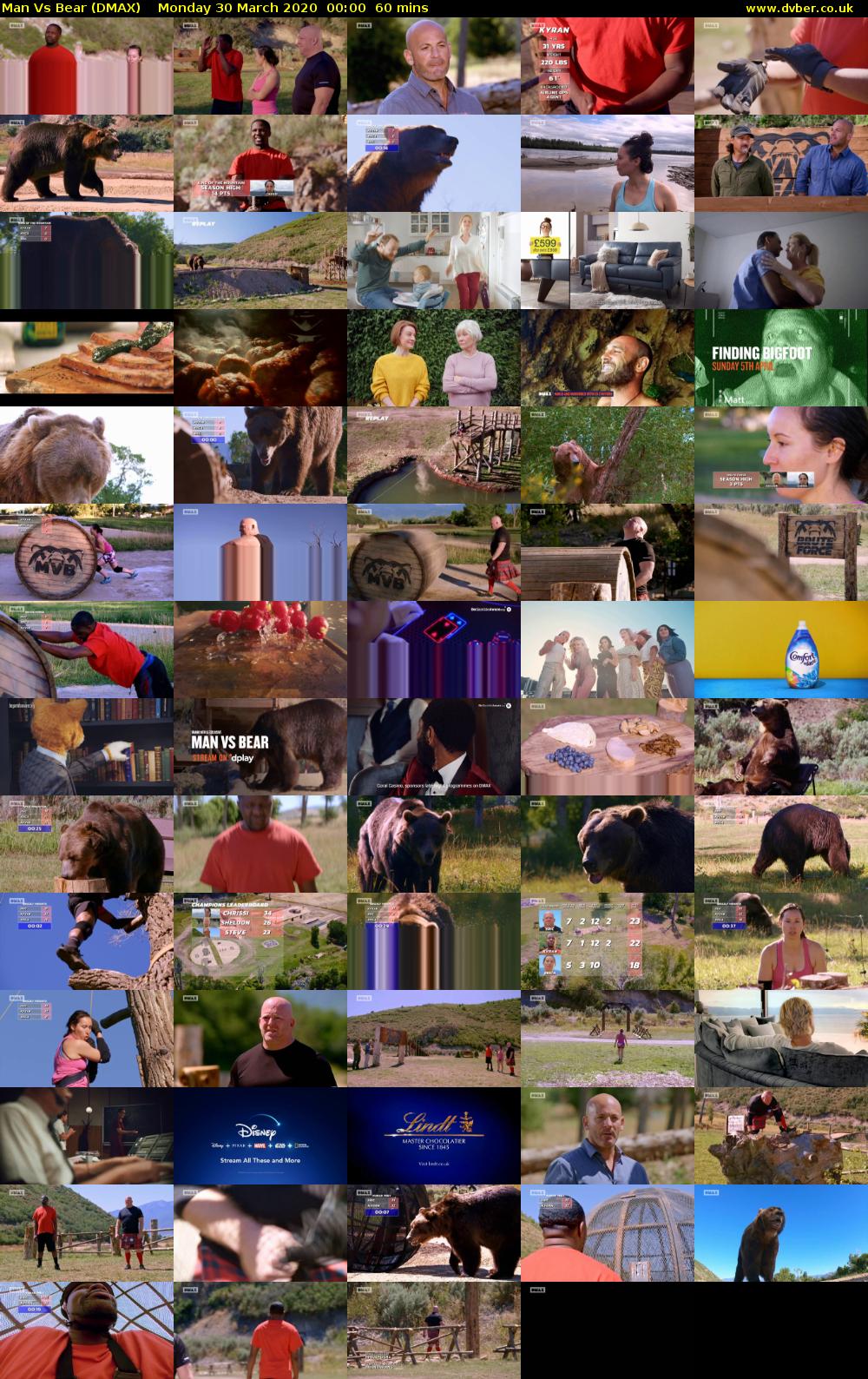 Man Vs Bear (DMAX) Monday 30 March 2020 00:00 - 01:00