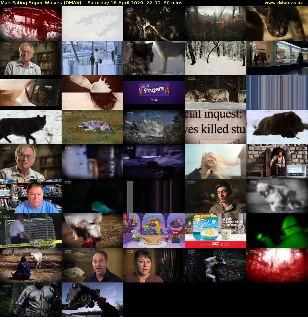 Man-Eating Super Wolves (DMAX) Saturday 18 April 2020 22:00 - 23:00
