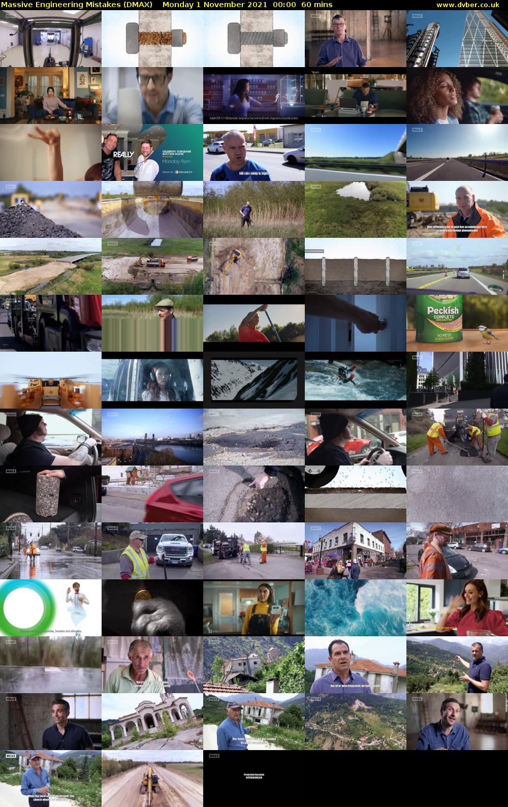Massive Engineering Mistakes (DMAX) Monday 1 November 2021 00:00 - 01:00