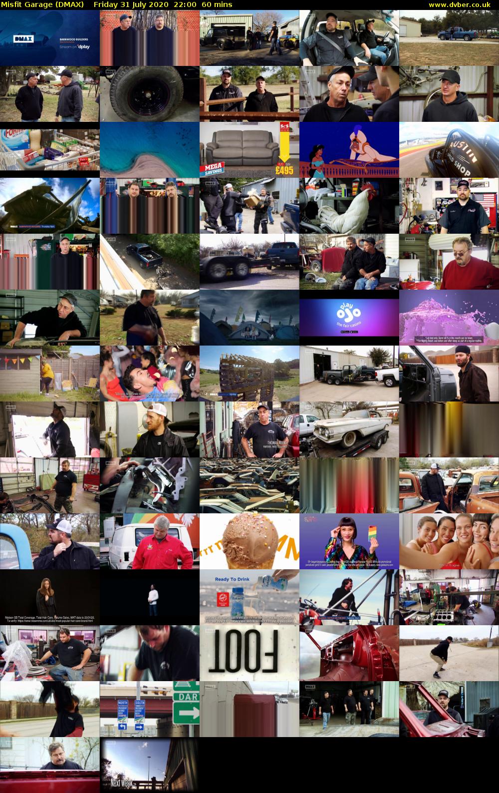 Misfit Garage (DMAX) Friday 31 July 2020 22:00 - 23:00