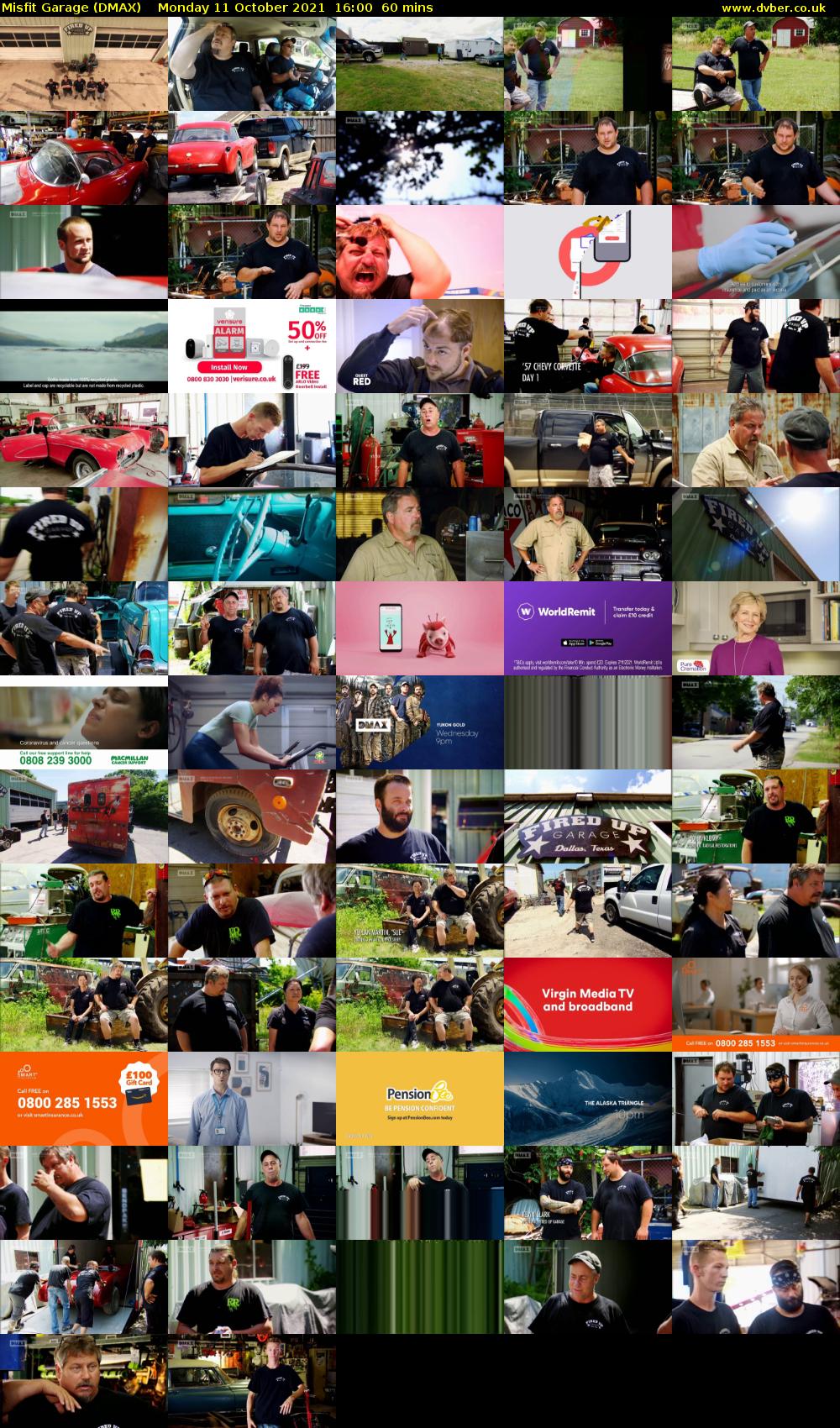 Misfit Garage (DMAX) Monday 11 October 2021 16:00 - 17:00