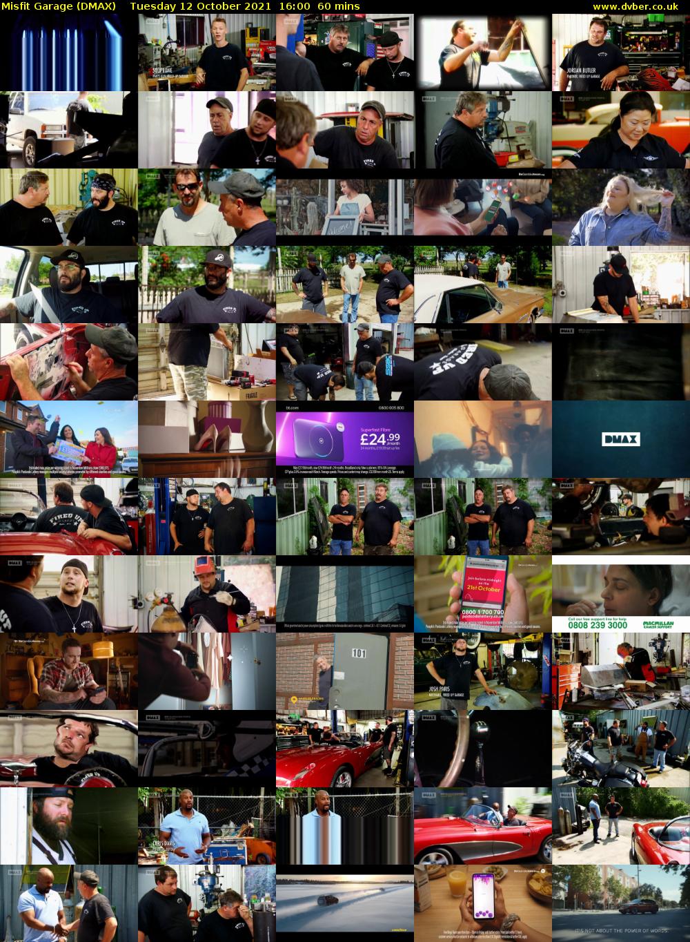 Misfit Garage (DMAX) Tuesday 12 October 2021 16:00 - 17:00