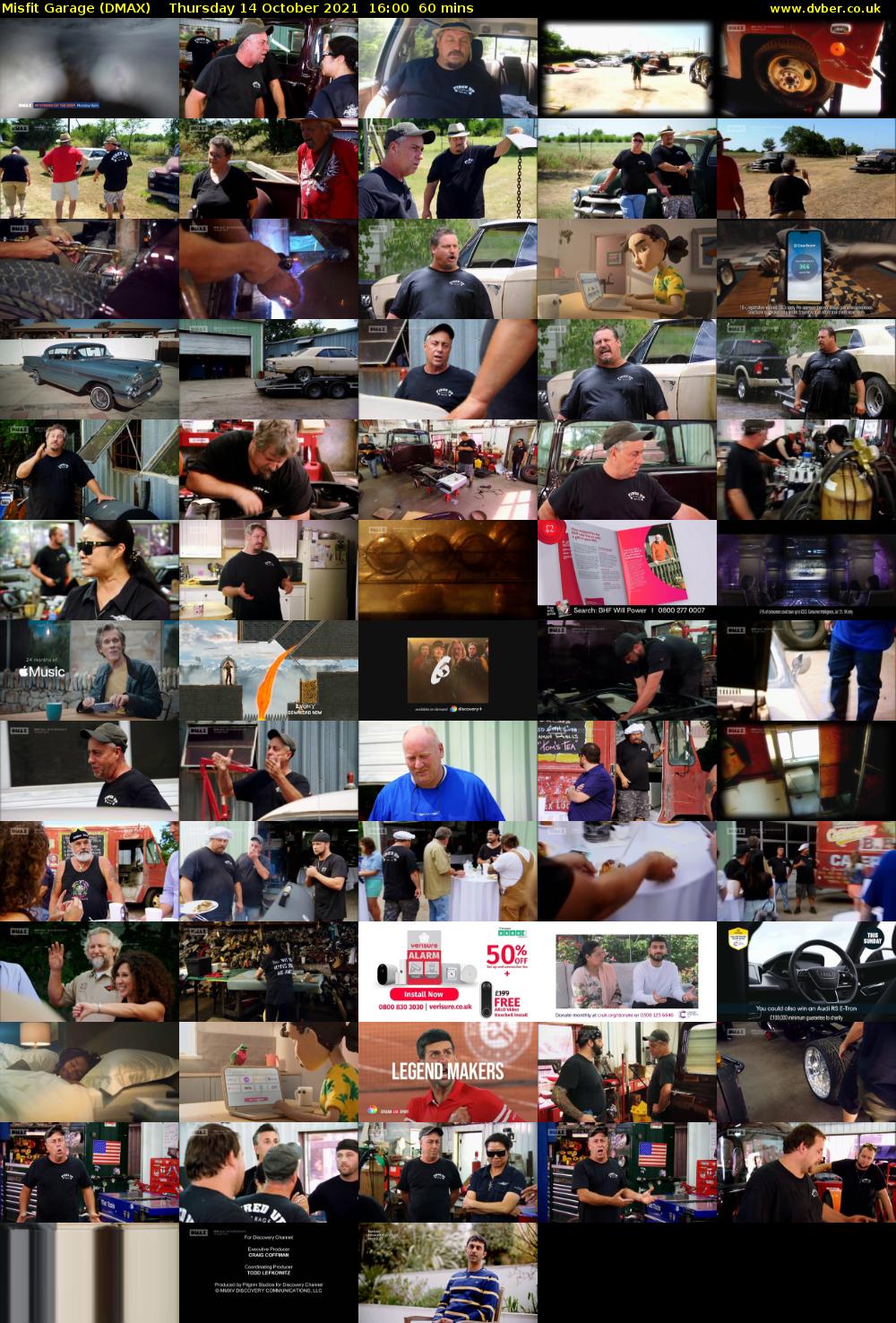 Misfit Garage (DMAX) Thursday 14 October 2021 16:00 - 17:00