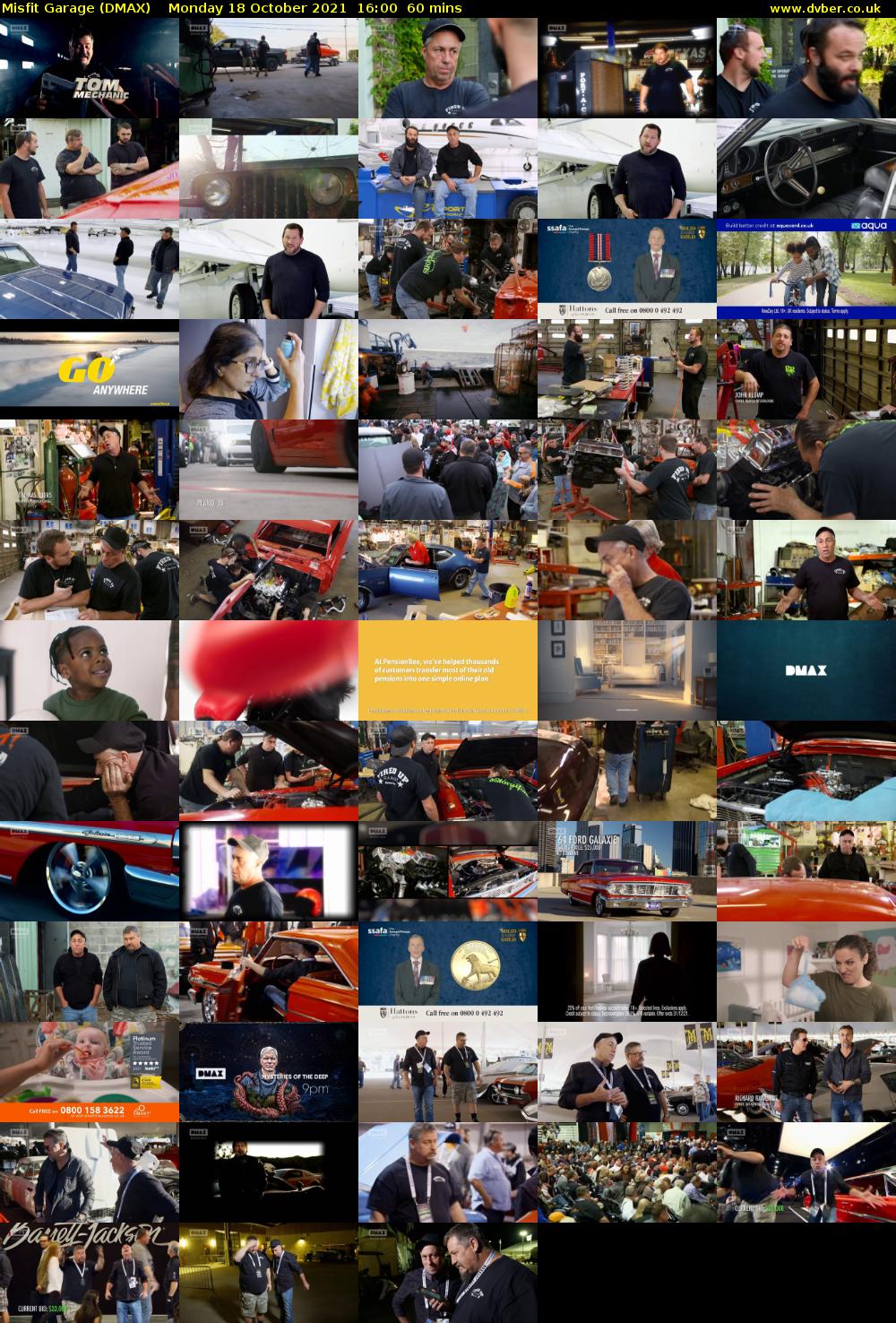 Misfit Garage (DMAX) Monday 18 October 2021 16:00 - 17:00