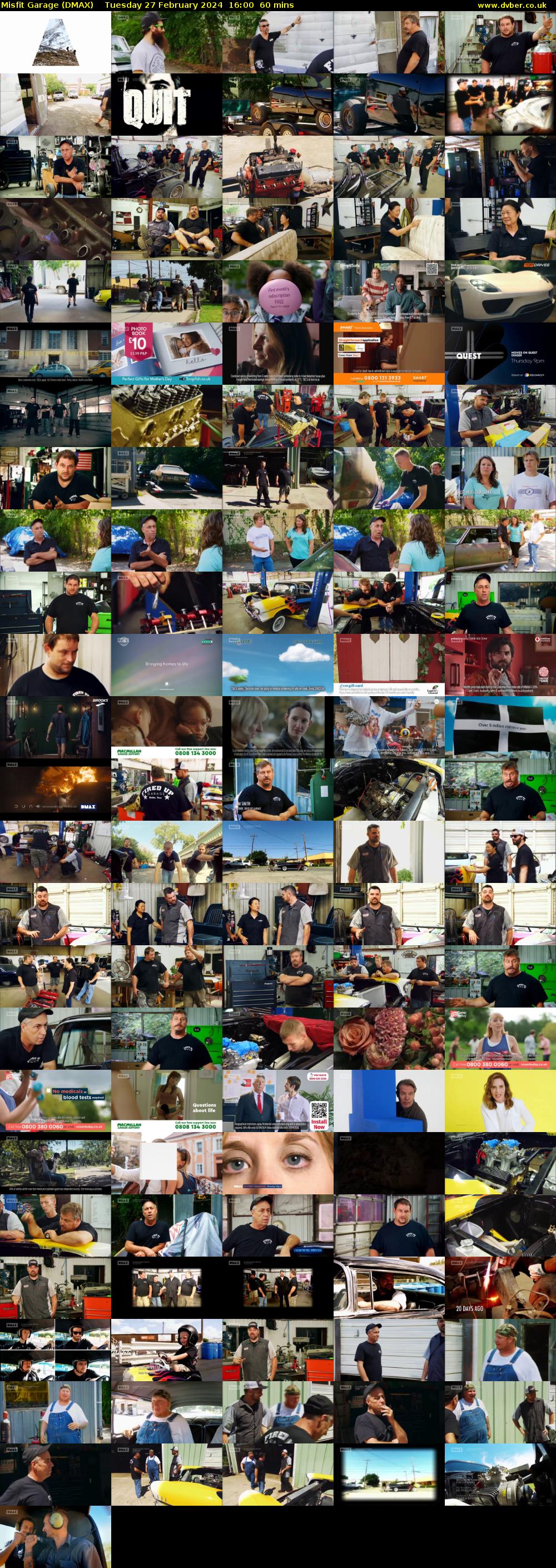 Misfit Garage (DMAX) Tuesday 27 February 2024 16:00 - 17:00