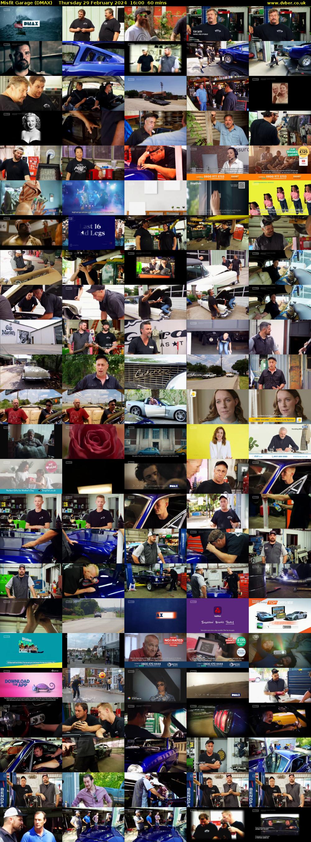 Misfit Garage (DMAX) Thursday 29 February 2024 16:00 - 17:00