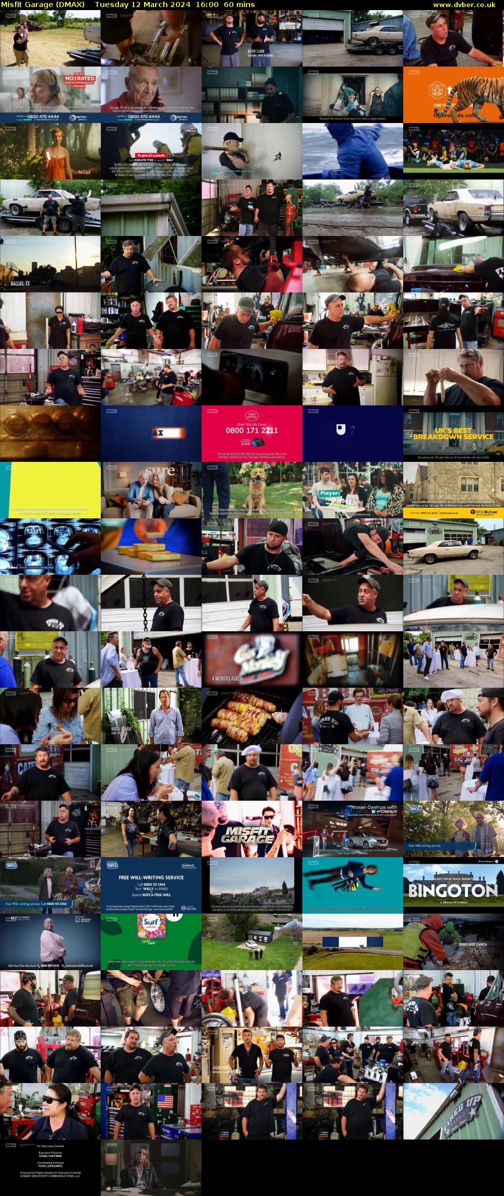 Misfit Garage (DMAX) Tuesday 12 March 2024 16:00 - 17:00