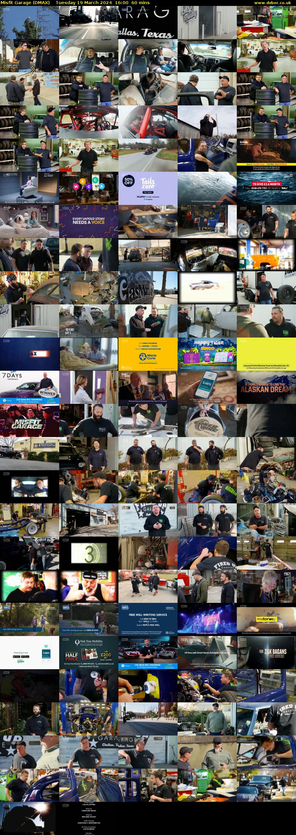 Misfit Garage (DMAX) Tuesday 19 March 2024 16:00 - 17:00