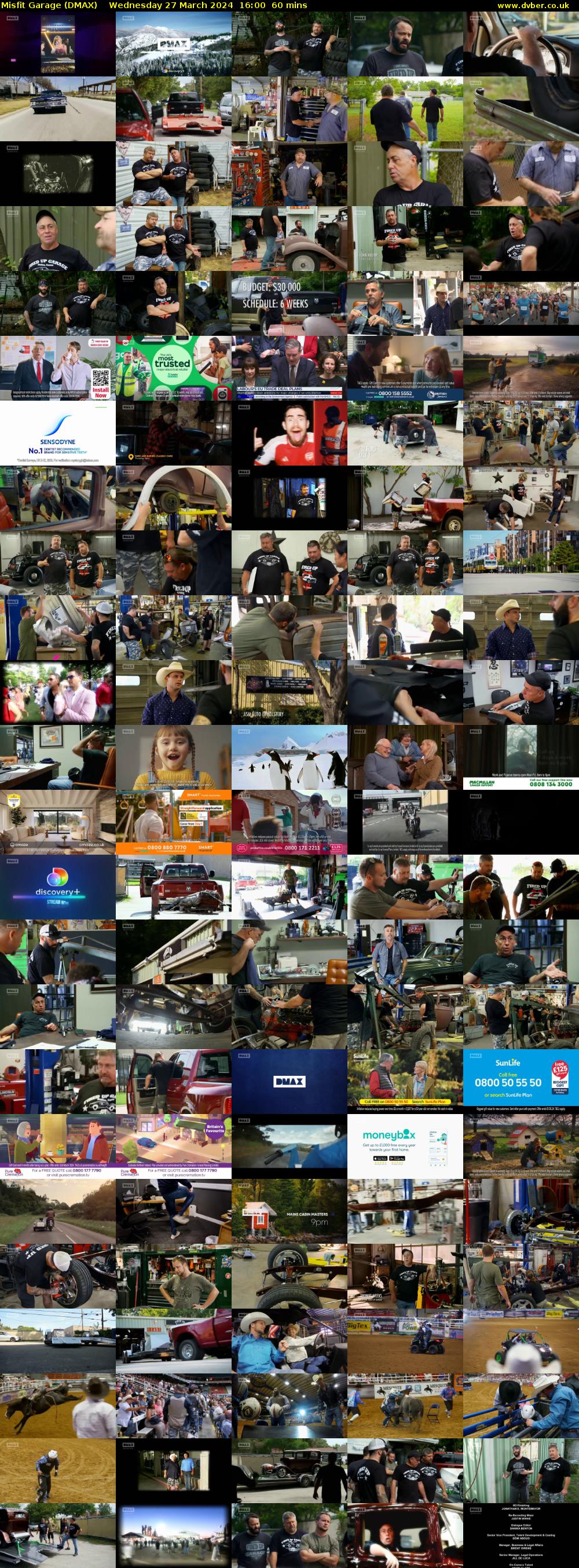 Misfit Garage (DMAX) Wednesday 27 March 2024 16:00 - 17:00