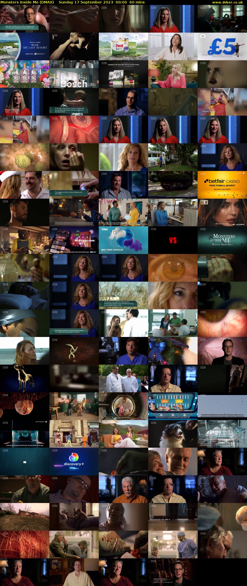 Monsters Inside Me (DMAX) Sunday 17 September 2023 00:00 - 01:00