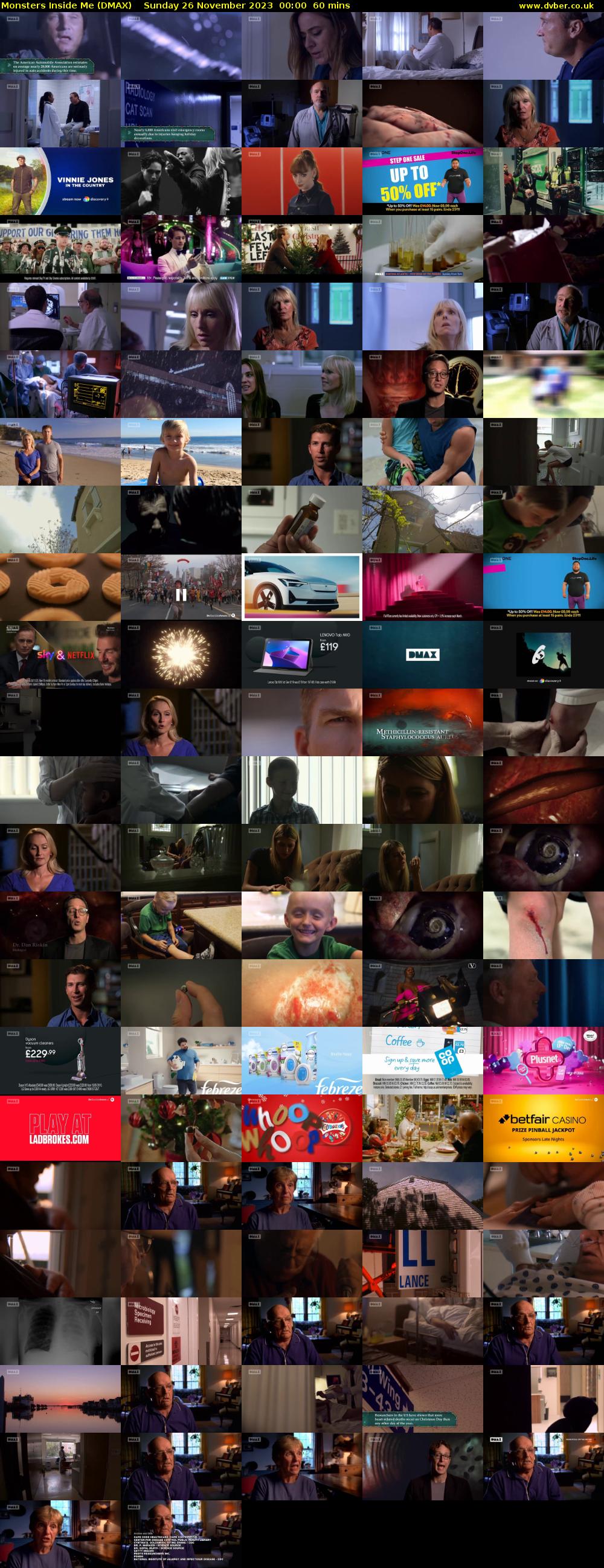 Monsters Inside Me (DMAX) Sunday 26 November 2023 00:00 - 01:00
