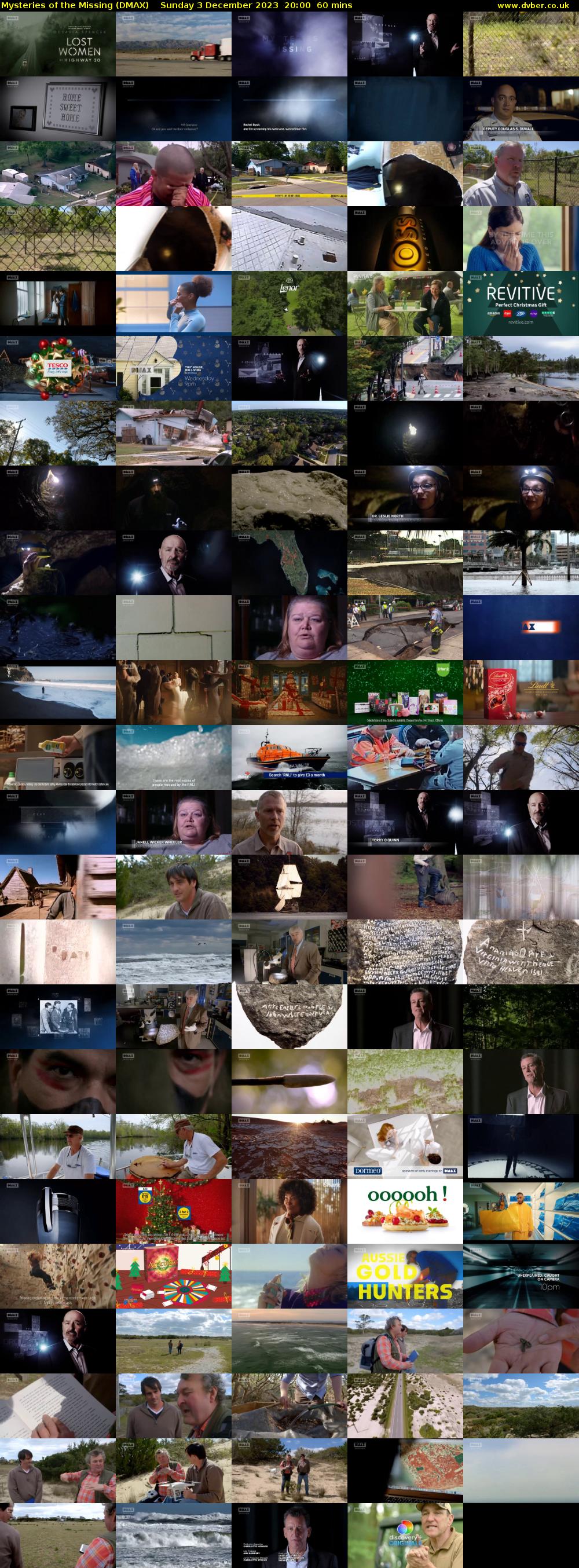 Mysteries of the Missing (DMAX) Sunday 3 December 2023 20:00 - 21:00