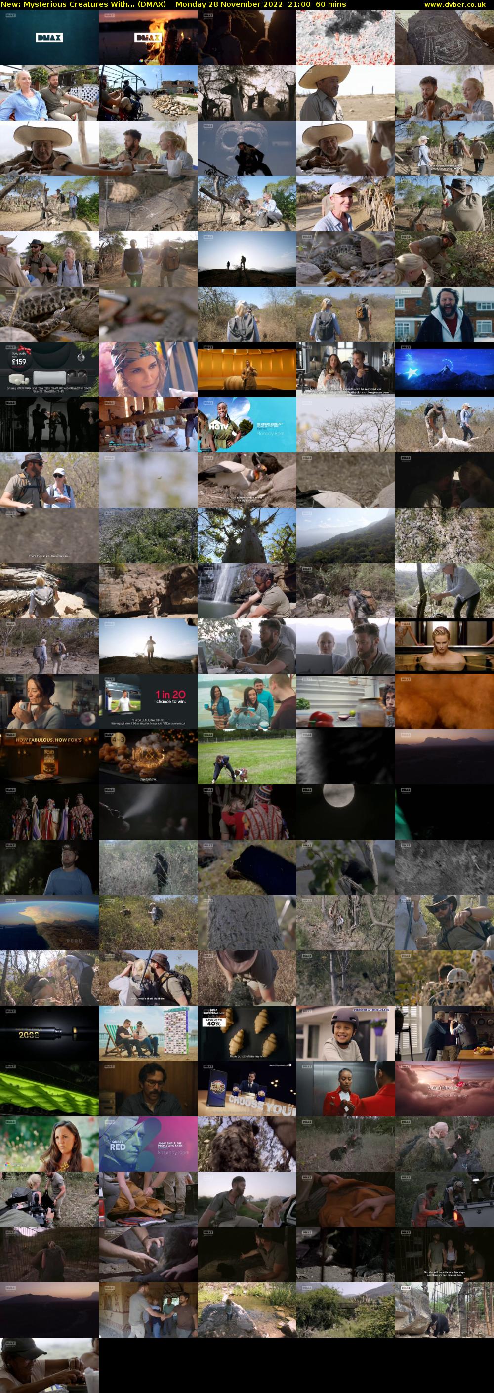 Mysterious Creatures With... (DMAX) Monday 28 November 2022 21:00 - 22:00